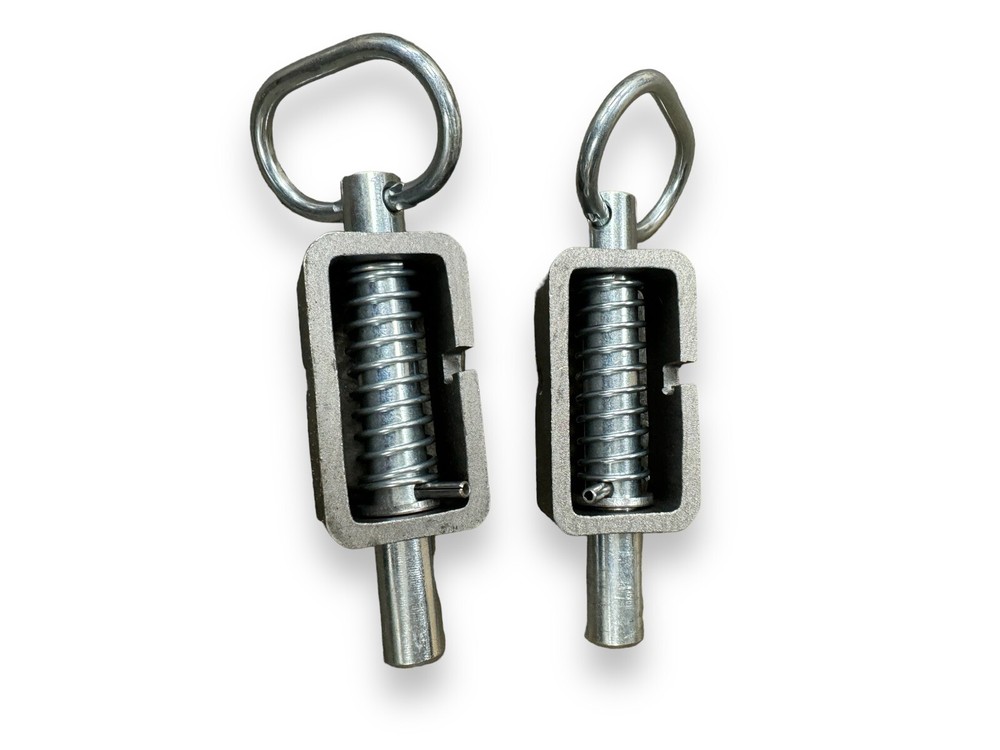 2x Trailer Truck Spring Latch 5/8" Steel Ramp Gate Door Weld on Heavy Duty