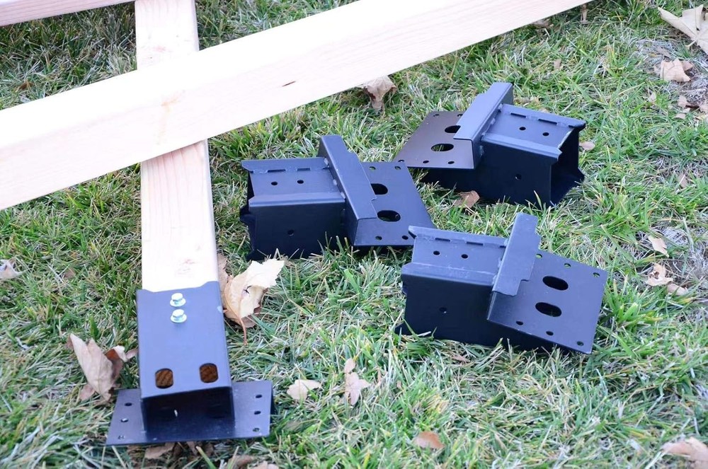 Multi-Use Outdoor 4x4 Compound Angle Platform 16''x 7.5''x 9'', Black