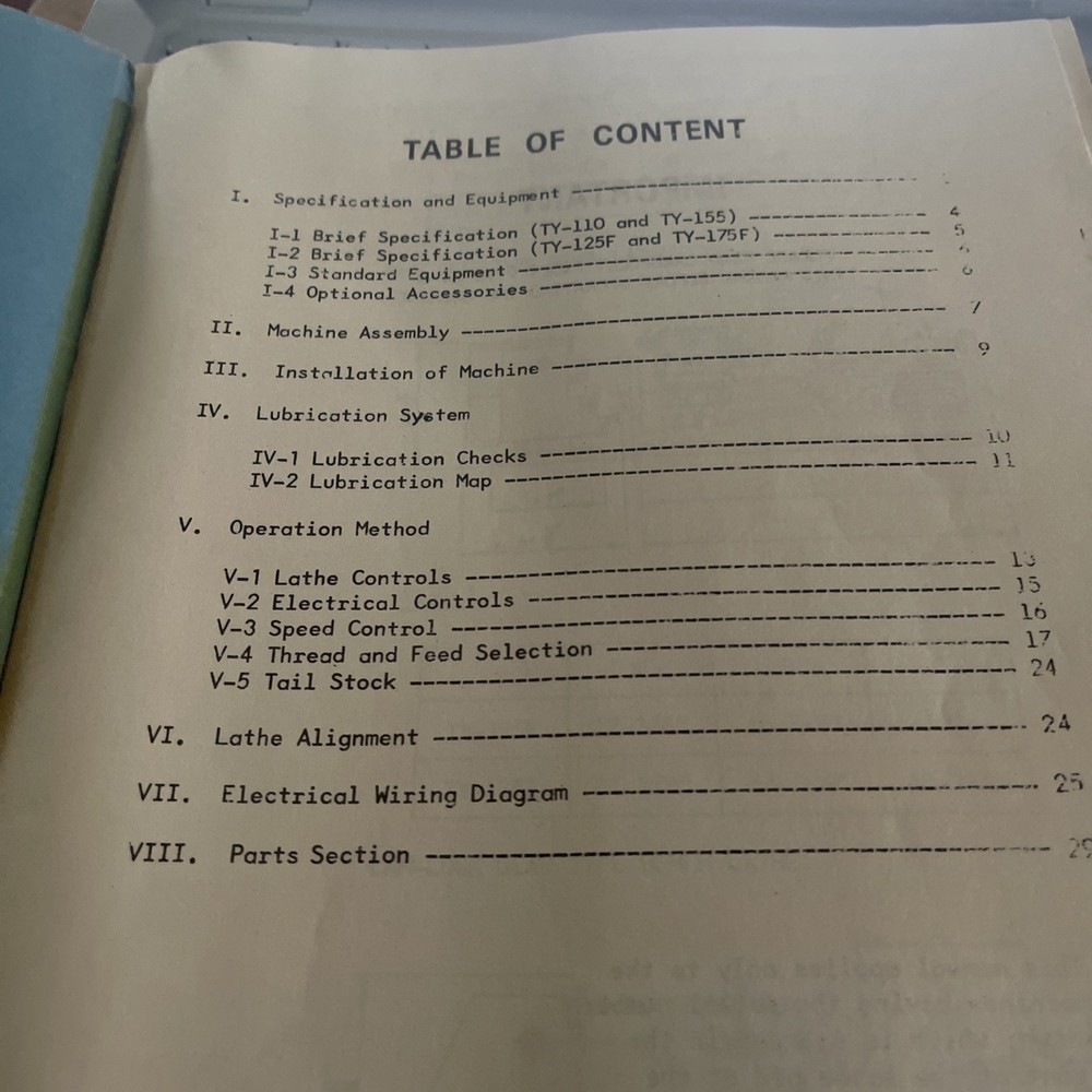 Jet 1240Y Lathe Owner Operator Manual User Guide