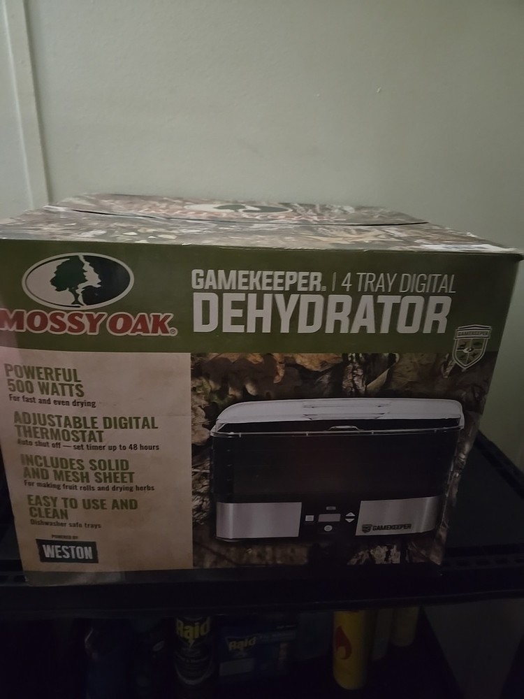 mossy oak gamekeerper 4 tray digital dehydrator