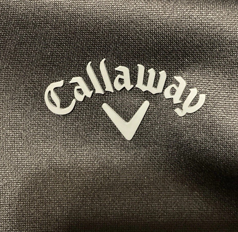 Men’s Callaway Black Long Sleeve Polyester Dri-Fit Pullover Jacket Sz M