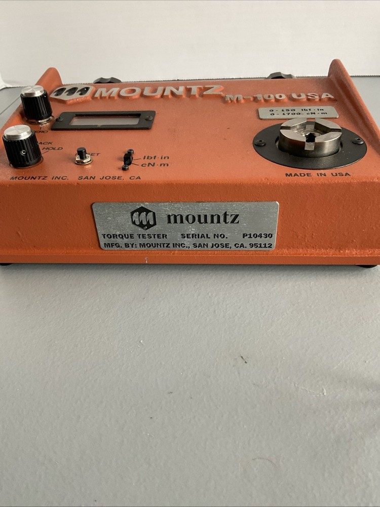 MOUNTZ M-100 Torque Calibrator Untested!