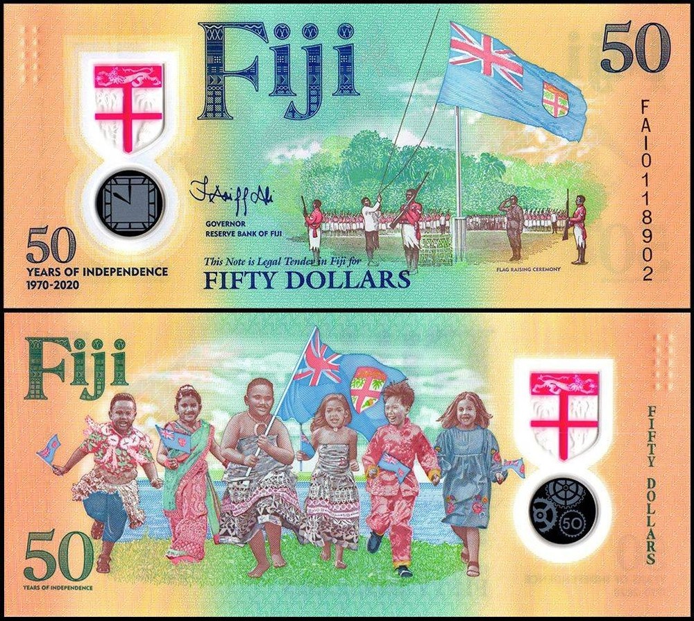 Fiji 50 Dollars, 2020, P-121, UNC, Commemorative, Polymer