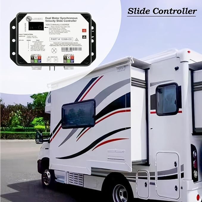 13398-D0 Dual Synchronized Speed Slide Controller, Compatible with Lippert on RV