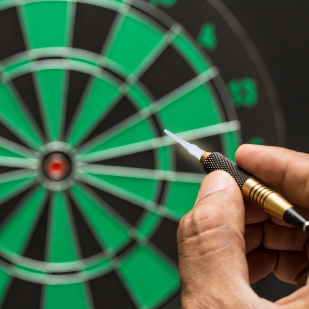 VioraWhite 200 Pack 2BA Thread Soft Tip Dart Points Plastic Replacement White