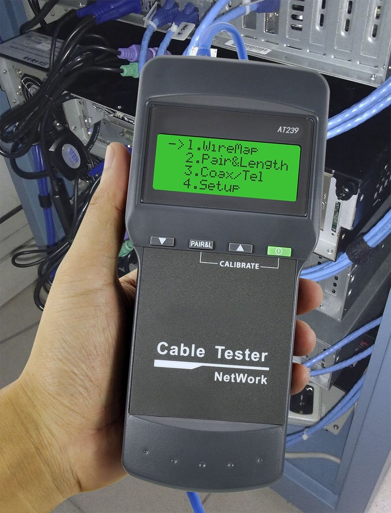NF-8108M NetWork Lan Cable Tester Wire Length Tester 8 Remote Units Check Error