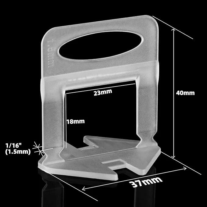 Tile Leveling System - 1/16" Clips, 1900-Pack
