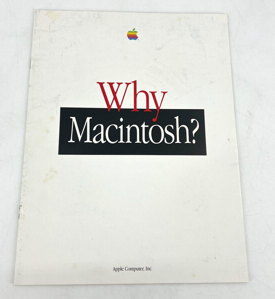 Apple Computer 1996 "Why Macintosh?" Promotional Ad Brochure