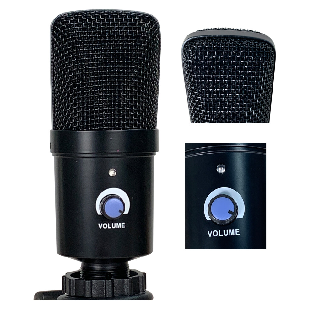 USB Microphone Condenser Kit Complete Set for Chatting Recording iPhone Live Mic