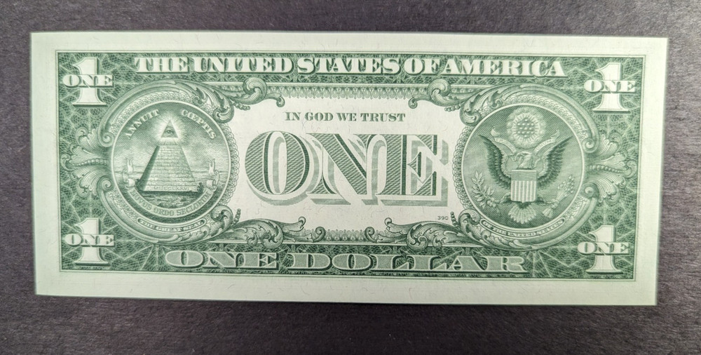 1957 $1 One Dollar Silver Certificate Blue Seal UNC