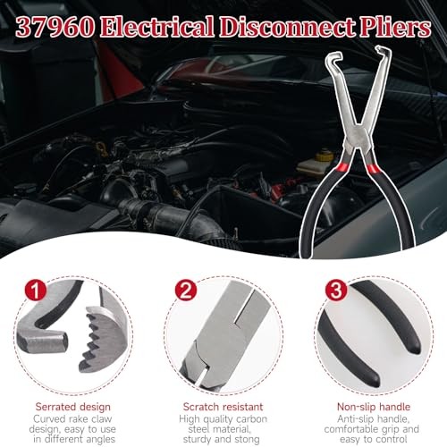 Electrical Disconnect Pliers, Electrical Connector Separator Straight+Separator