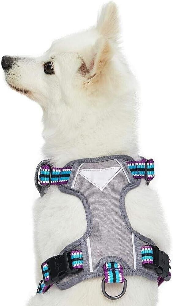 Soft Comfy 3M Reflective Dog Harness Vest Mesh Padded No Pull Dog Harness PKG071