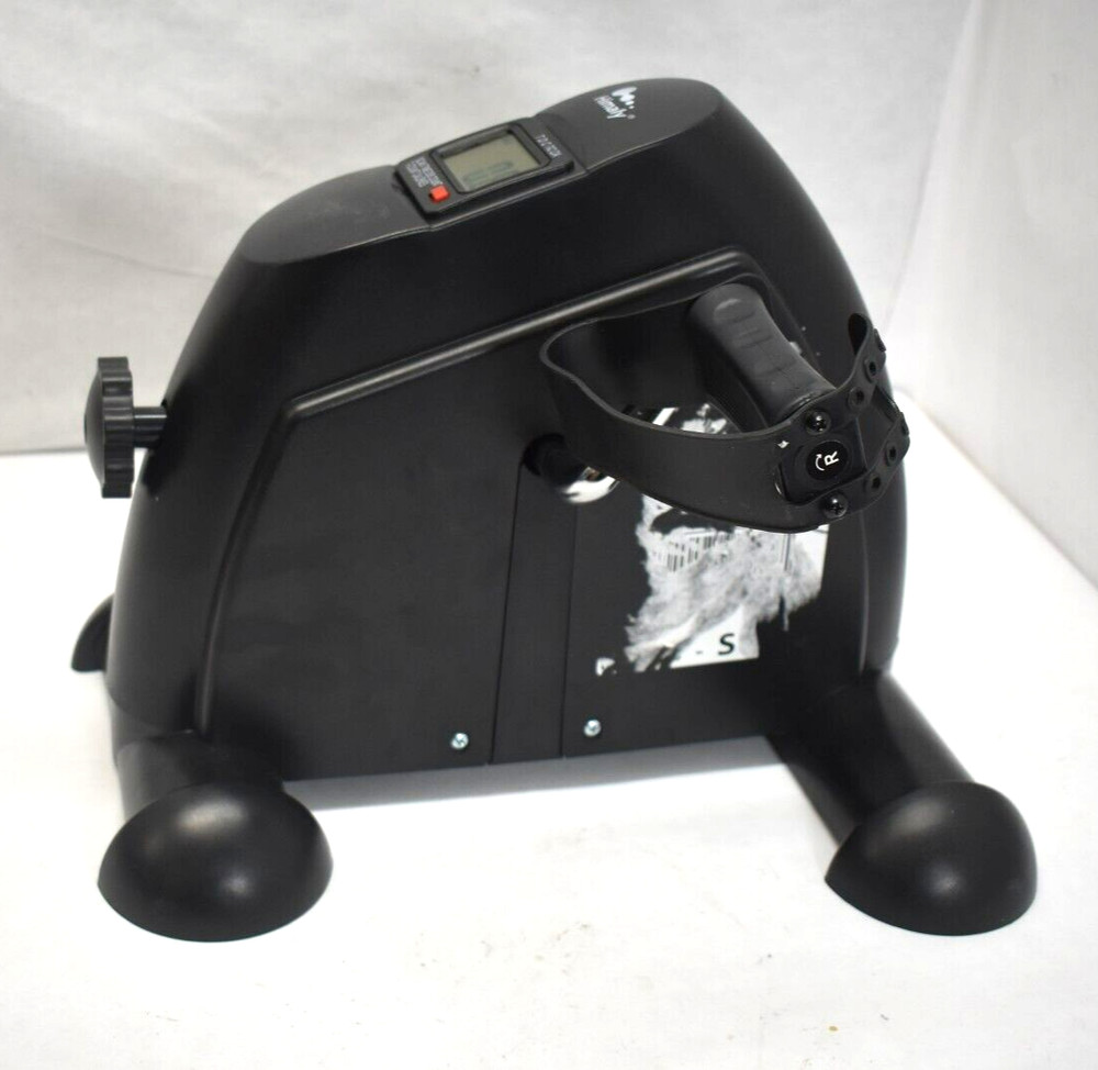 Digital Sit Down Pedal Exerciser Adjustable Resistance Knob Work Out Legs Arms
