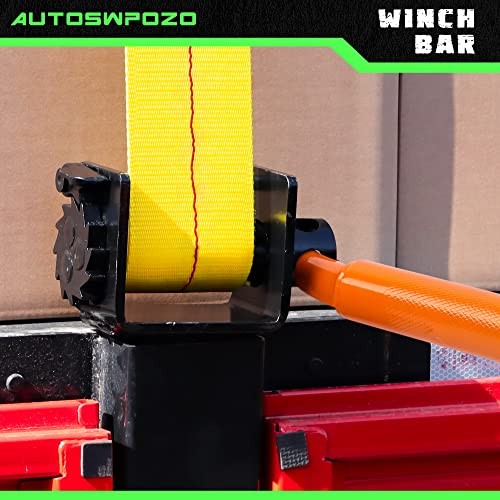 Winch Bar, Combination Winch Bars with Square Head for Flatbed Orange-2P
