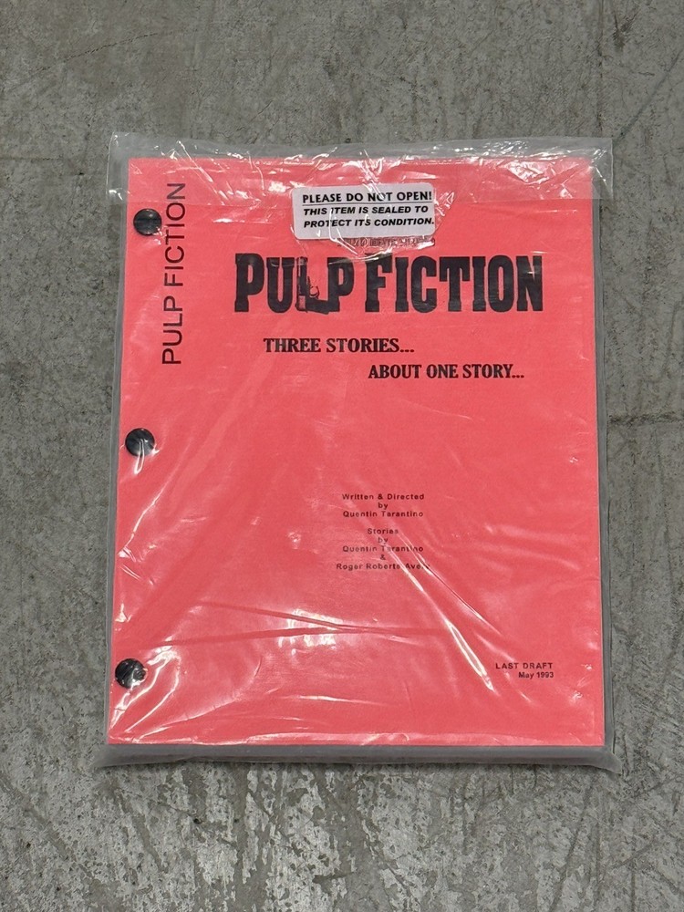 Pulp Fiction-Script by Quentin Tarantino Last Draft May 1993 RARE