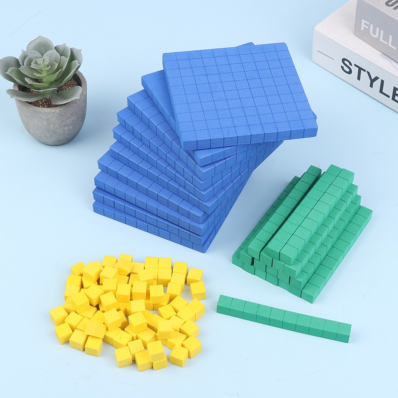 Base Ten Blocks 130Pcs For Math Place Value Blocks Base 10 Math Manipulatives