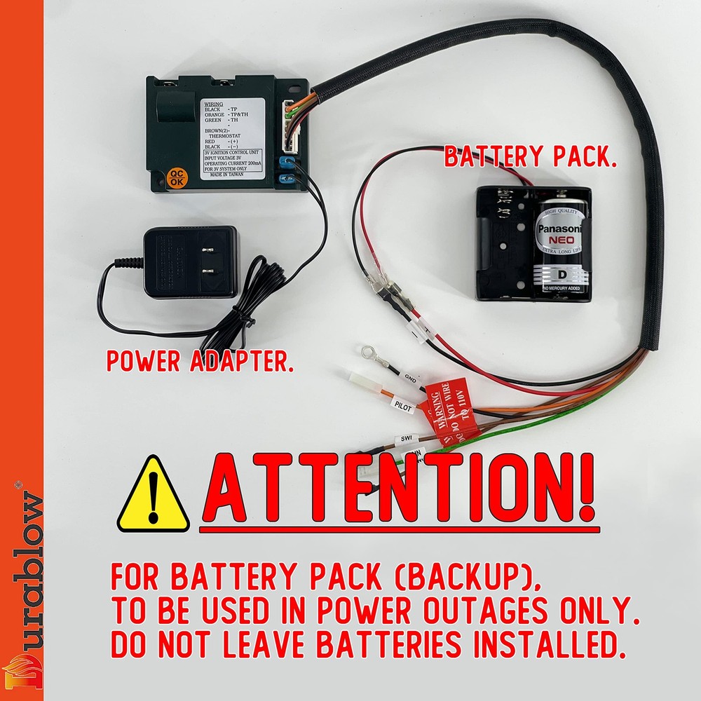 Durablow 3V AC Wall Adapter Transformer 120V to