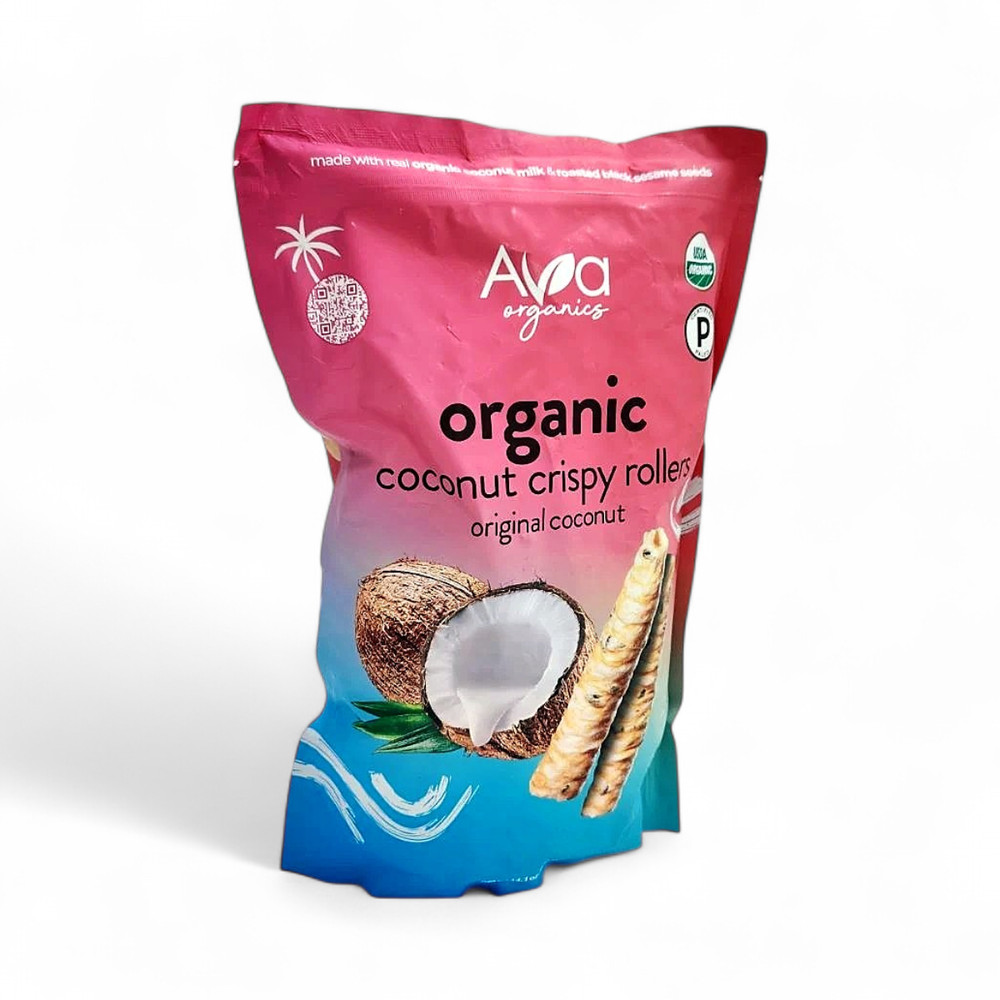 Ava Organics Original Coconut Crispy Rollers, 14.1 oz