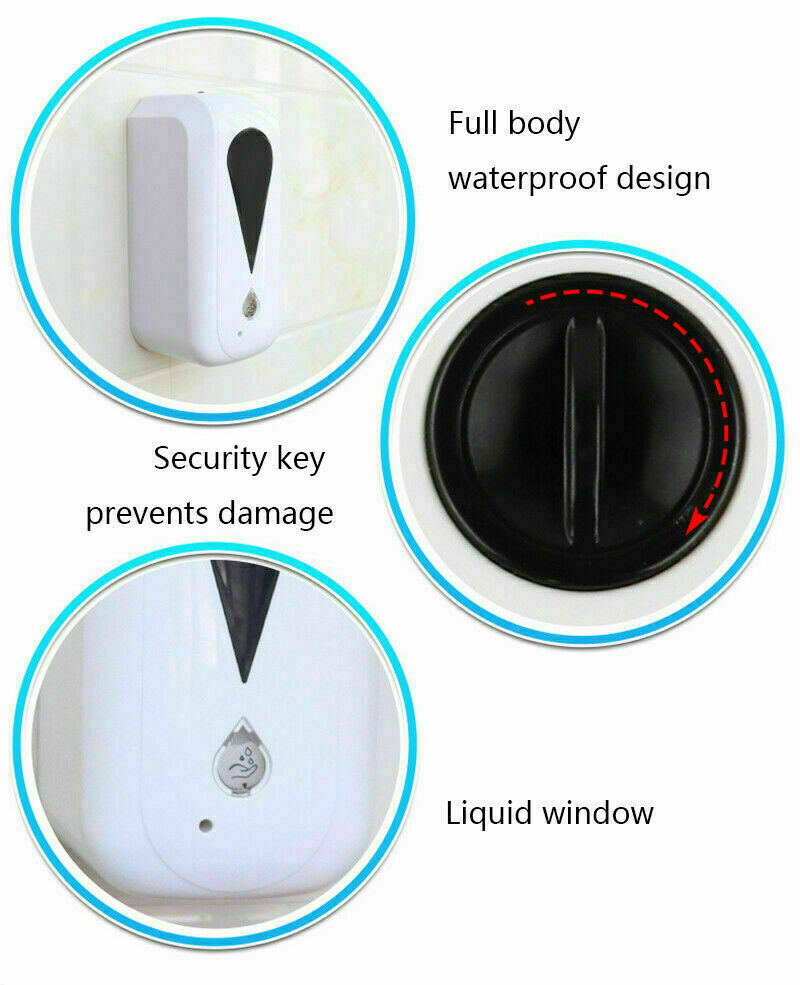 *6-Pack* Touchless Automatic Sanitizer Dispenser NEW 1200mL ~ Gel Nozzle
