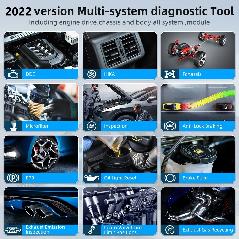 For BMW Full System OBD2 Scanner Car Code Reader Automotive Diagnostic Scan Tool