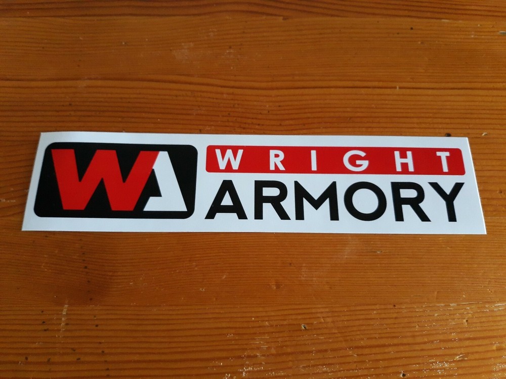 WRIGHT ARMORY MILITARY WEAPONS GUN Decal Sticker 🔥🔥