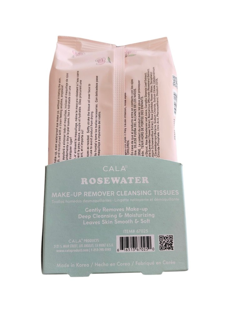 CALA MAKE-UP REMOVER CLEANSING TISSUES (60 SHEETS) You Choose