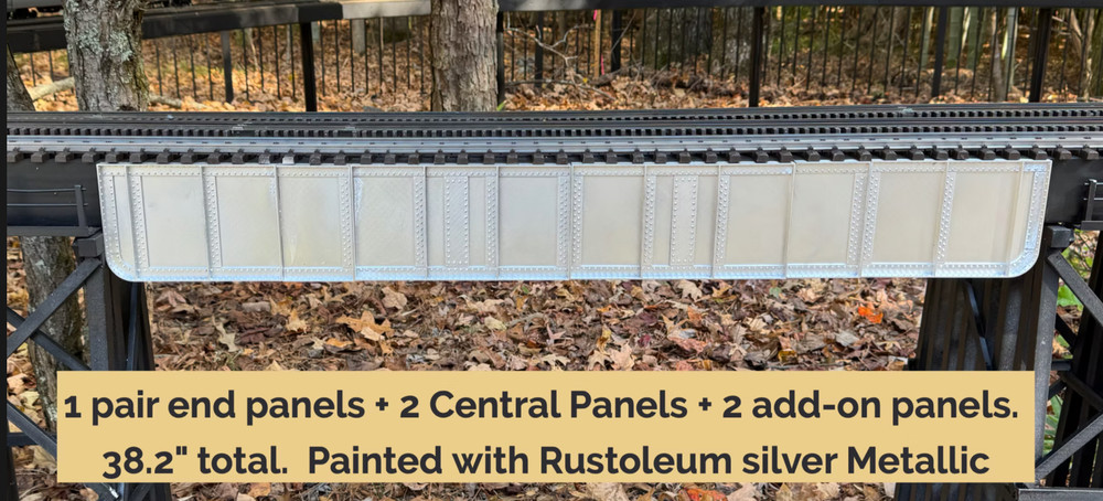G Scale Split Jaw Riveted Girder 38" deck bridge kit - transform your benchwork