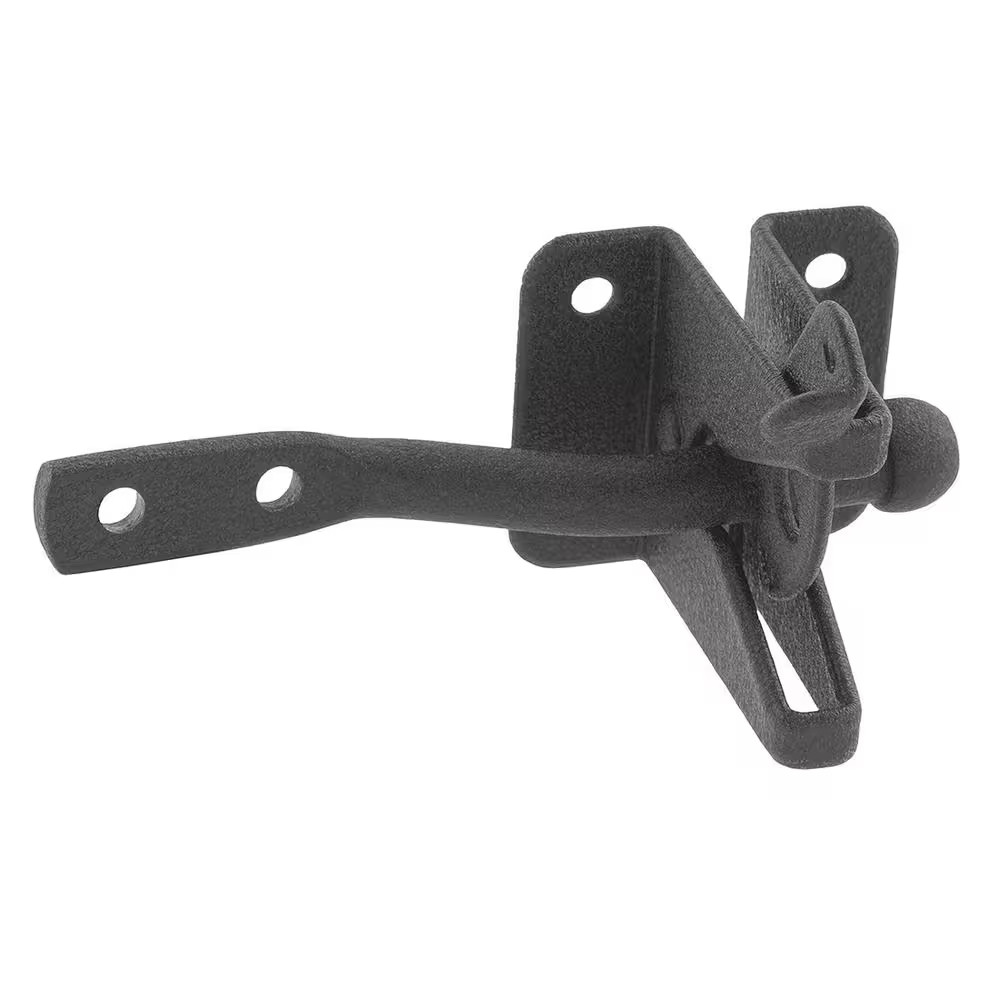 Black Gate Latch with Rust Defender
