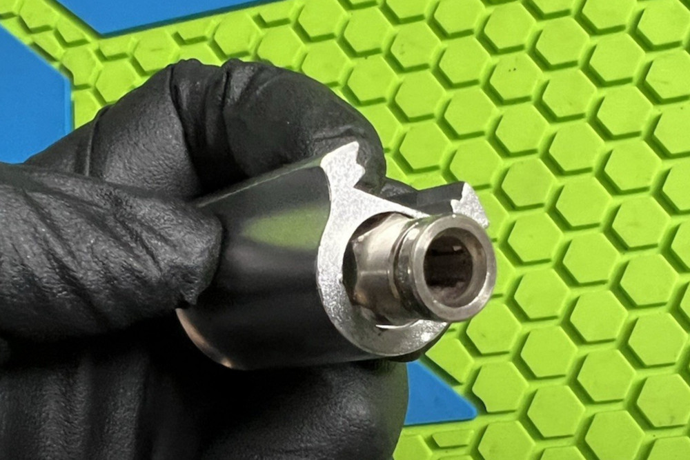 SHOCKTECH DOVETAIL MOUNT ASA + STRAIGHT MACRO FITTING- SILVER - PAINTBALL