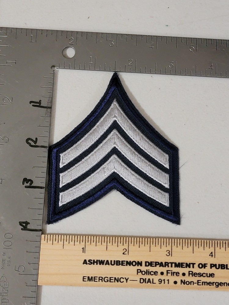 XX B2 Police patch Sergeant chevron Sgt.