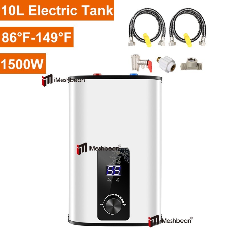 Instant Electric Hot Water Heater Shower Compact Mini-Tank Storage RV 10L 110V