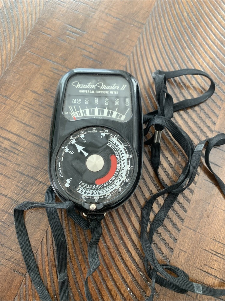 Weston Master II Universal Exposure Light Meter Model 735 Vintage + Leather Case