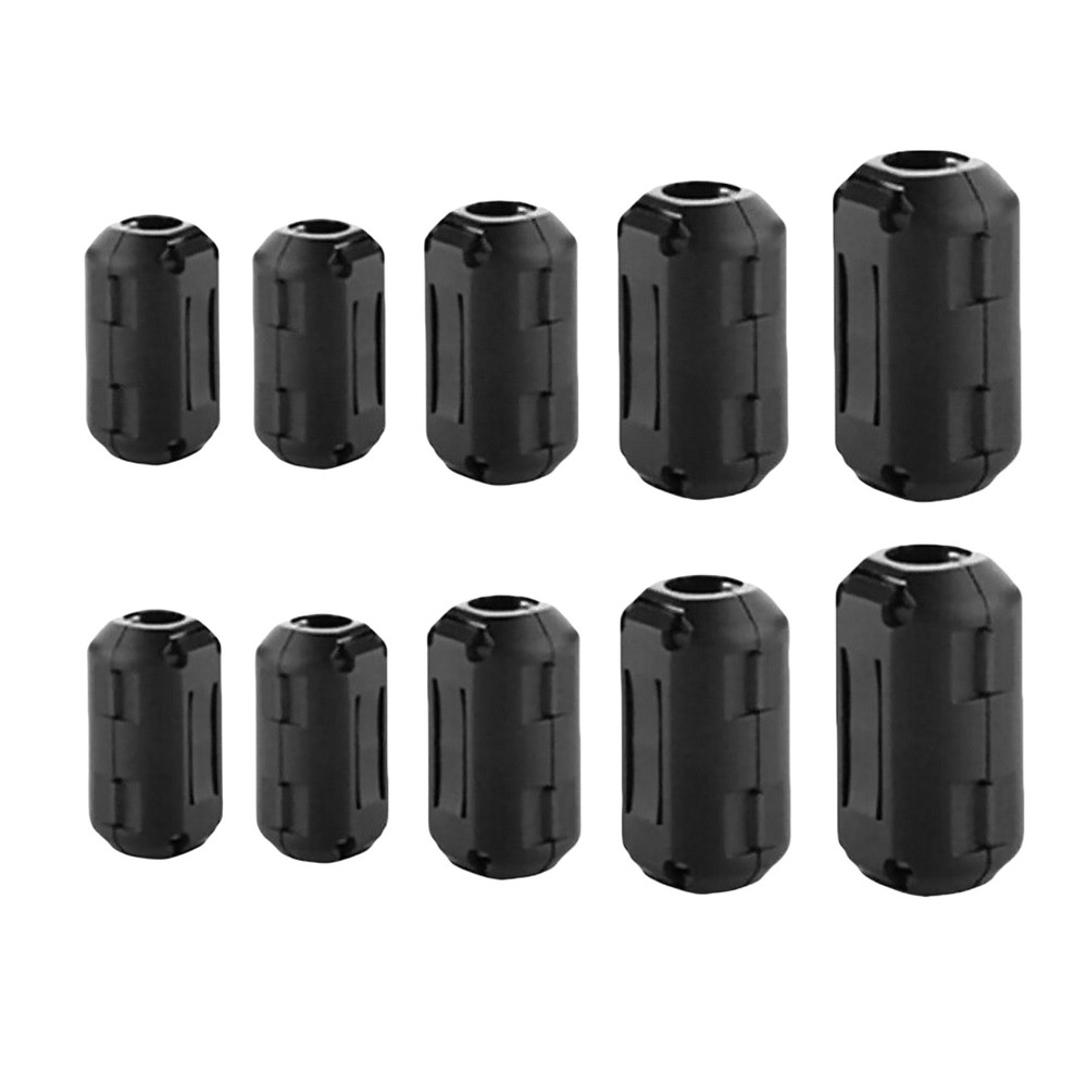 10PCS Ring Core Ferrite Clips Reduce Electromagnetic Interference Improve Signal