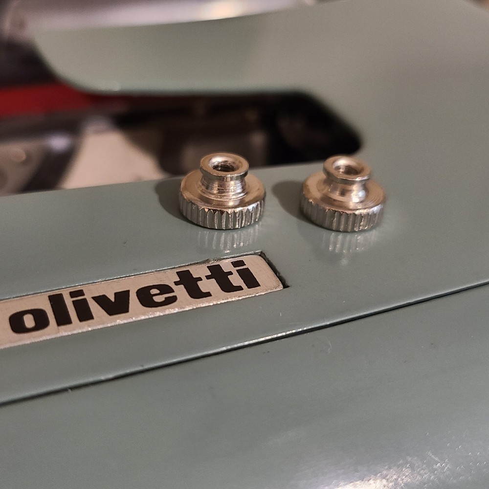 2 thumb nuts | Olivetti typewriters | ribbon spool replacement part | Underwood