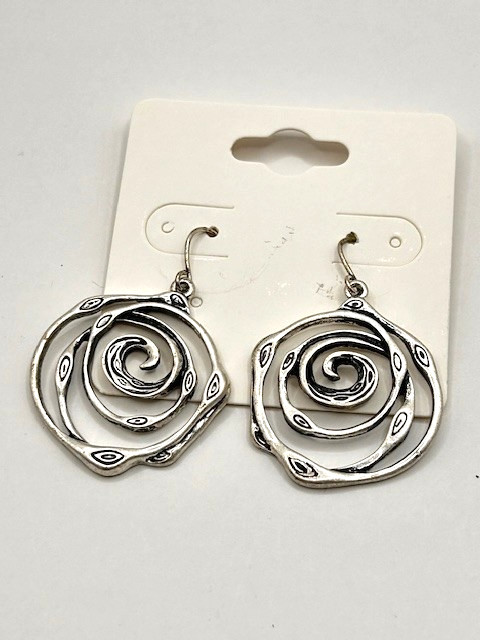 Premier Designs 'SILVER SWIRL' Earrings