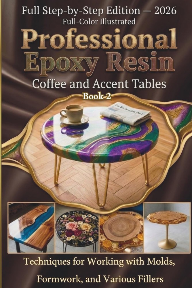 Professional Epoxy Resin Coffee and Accent Tables: A Step-by-Step Guide: Techniq