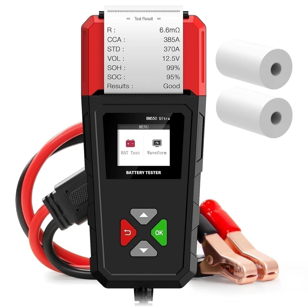12V Battery Status Indicators Portable Boat RV With Printer