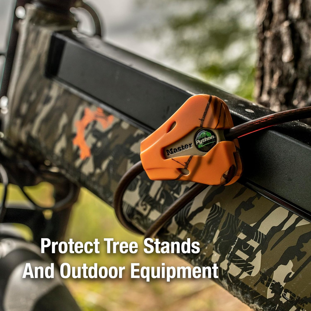 Cable Lock, Python Adjustable Keyed Cable Lock, 6 Ft. Long Cable, 2 Pack Mossy O