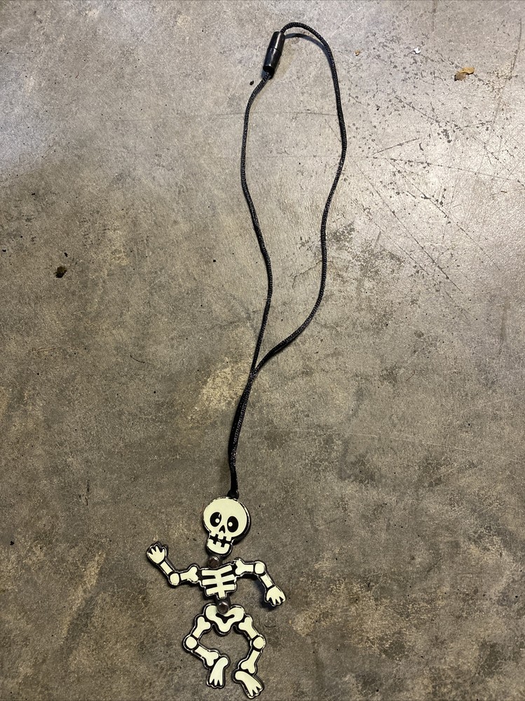 halloween glow in the dark Skeleton Necklace