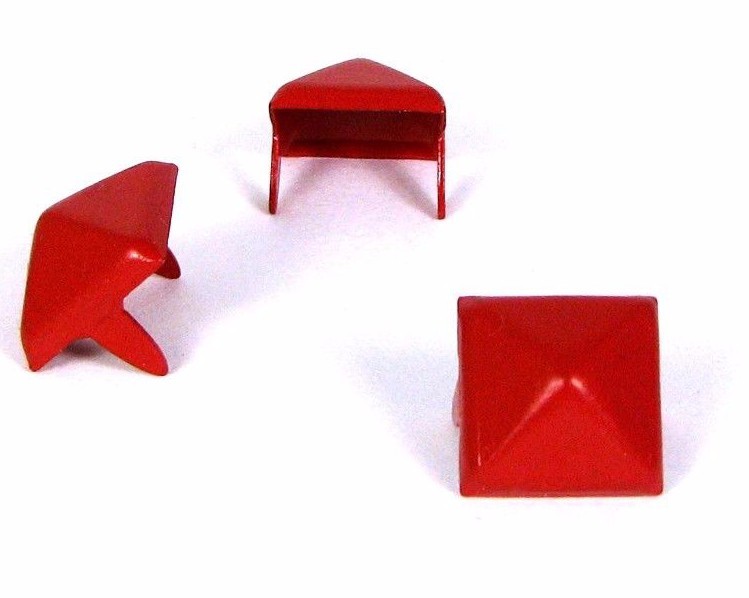 13mm Pyramid Colored Studs Spots 100ct. Great quality from StudsAndSpikes.