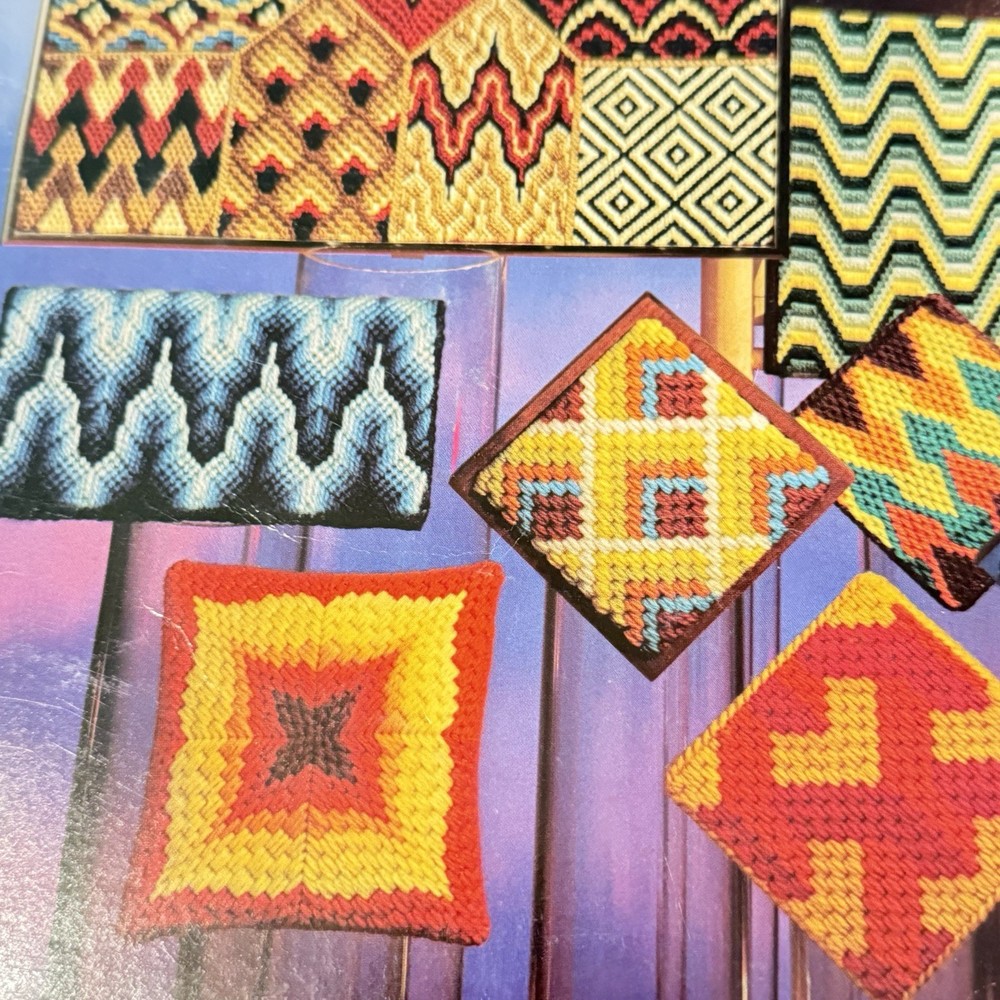 Bargello Basics Leisure Arts 5 projects 13 patterns Florentine Work By Ann Meyer