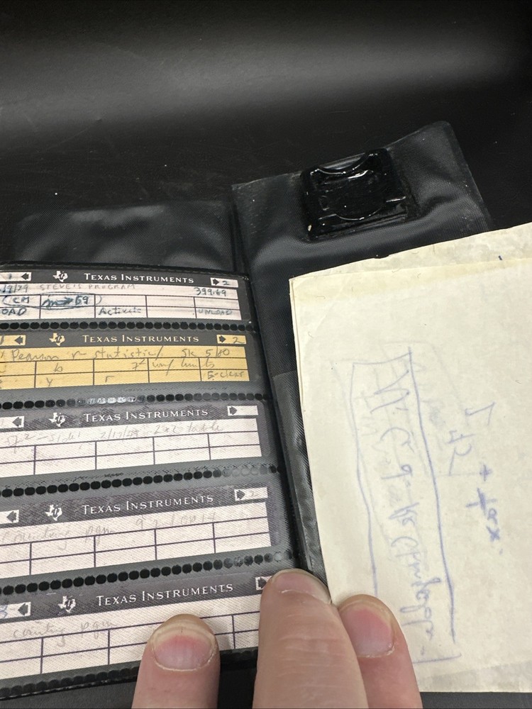 Texas Instruments 58/59 Programmable Calculator Package Case Manual Untested