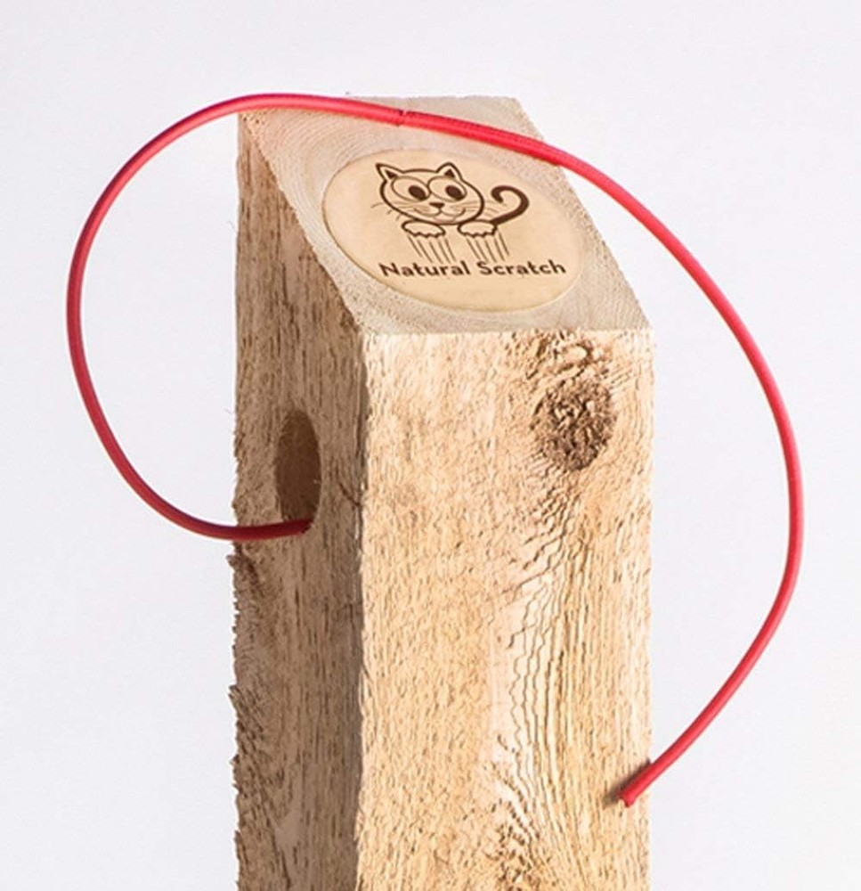 Natural Scratch Cat Scratching Post Cedar, 32 Height
