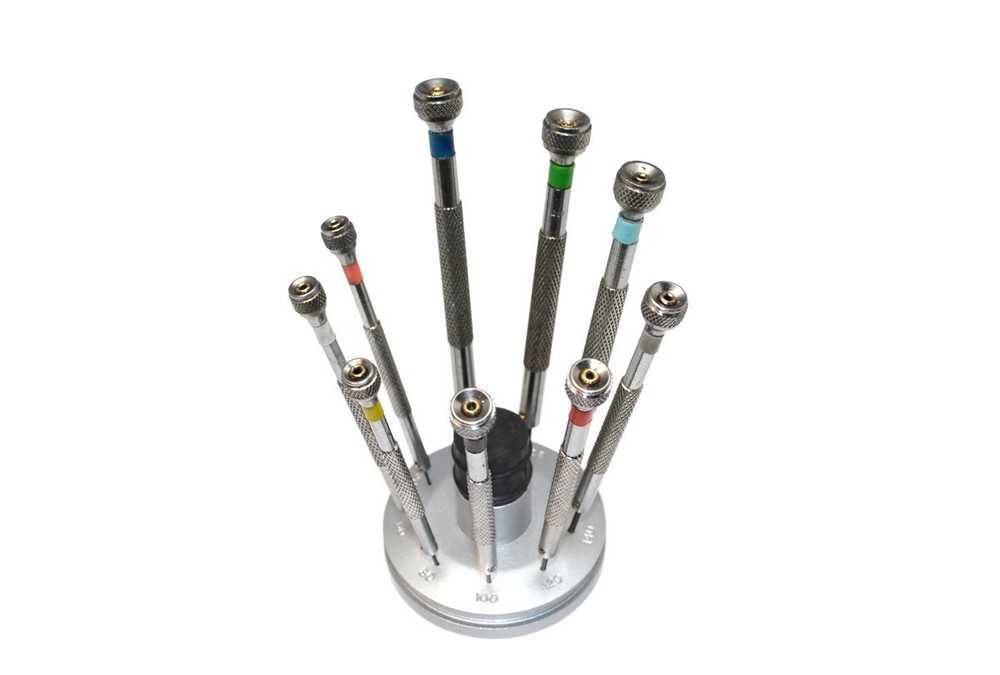 Budget Mini Screwdriver Set in Fixed Stand