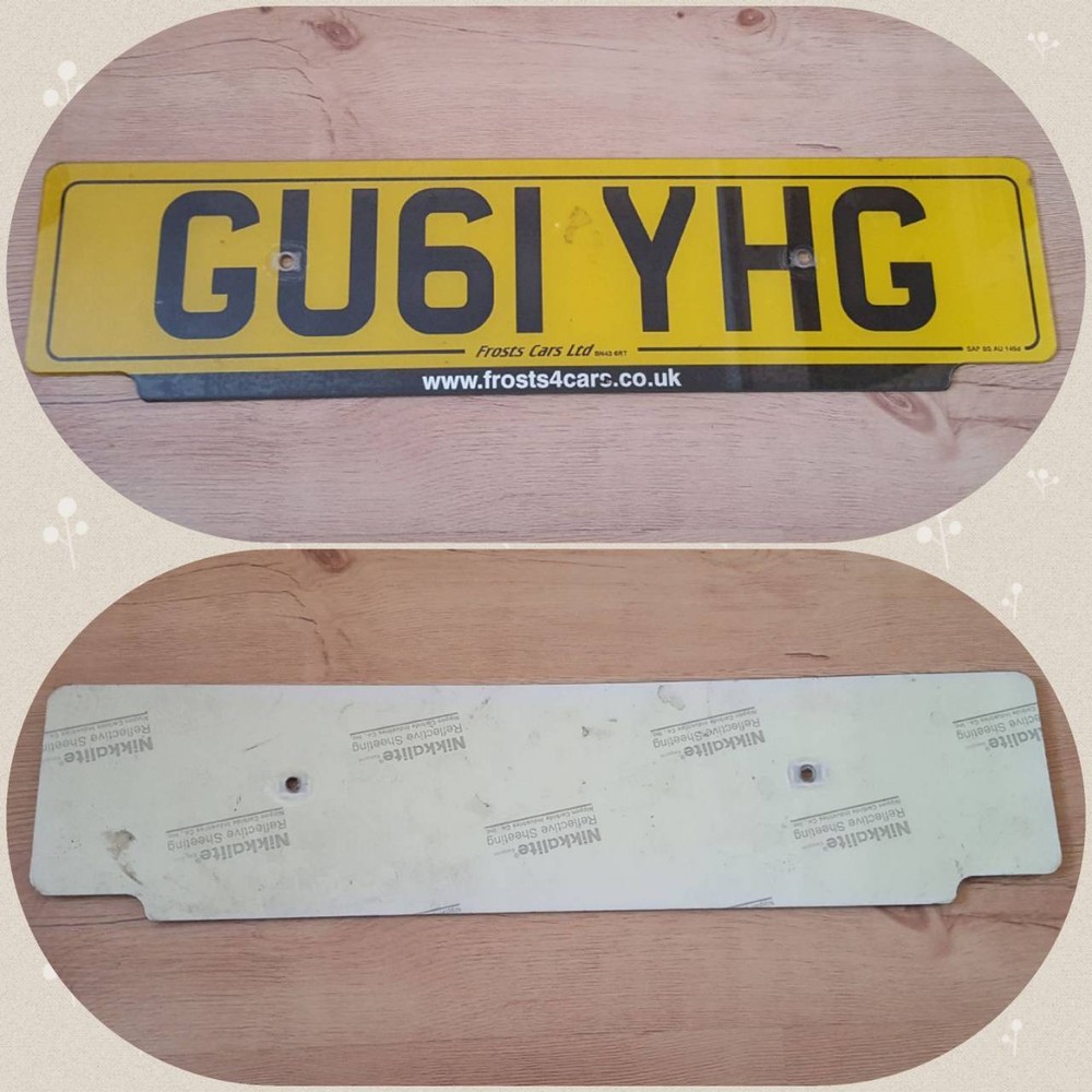 Original European Union License Plate