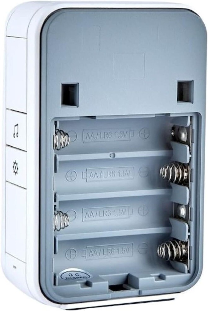 Portable Wireless Doorbell with Push Button & Chimes