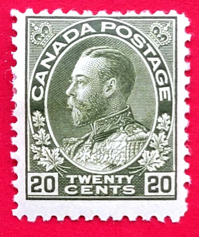 Canada Stamp 119 Wet Printing "King George V Admiral Issue" MH F
