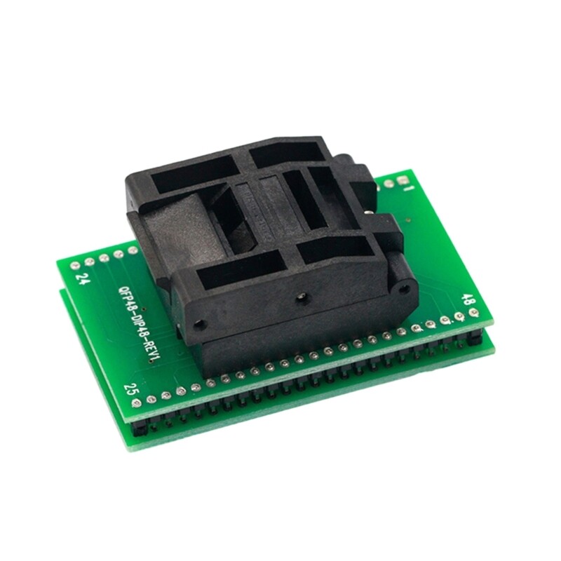 QFP48 to DIP48 Adapter Socket with Stable Connection