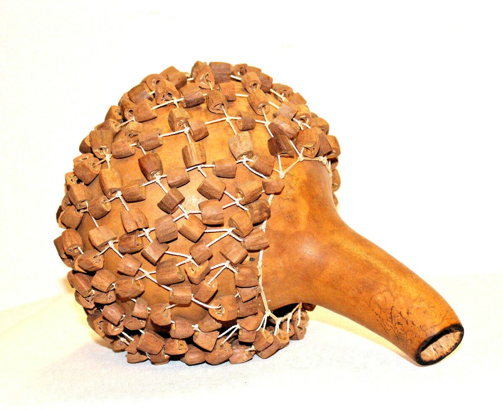 Authentic African Shaker Rattle Drum Gourd Hand Percussion Nice Gift Handmade