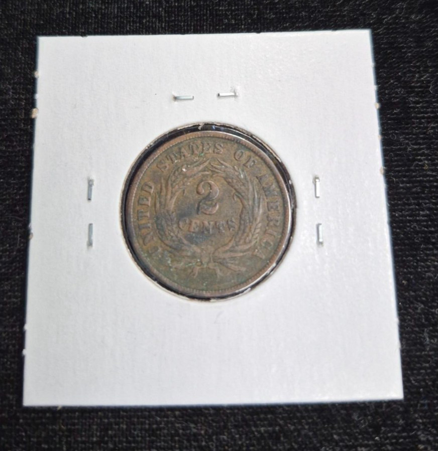 1865 Two Cent- F